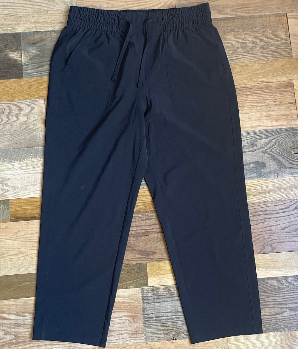 CRZ YOGA Women's M Black Straight Leg Pants Pull On Stretch 25" Inseam